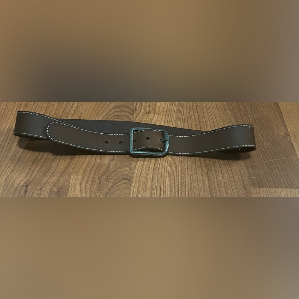 FRYE Men's Brown Leather Belt